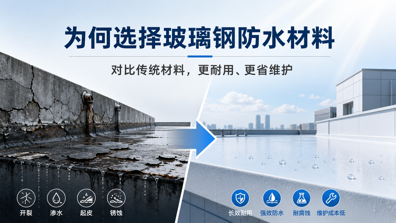 在雅安,为何选择玻璃钢防水材料而非传统材料